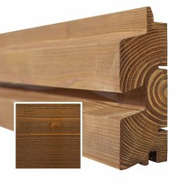 Lame de bardage Bois Vibrato XL, Douglas Saturé Tonka, ep. 45 mm x l. 135 mm x L. 4 m, Jusqu'en classe d'emploi 3.1