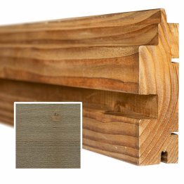 Lame de bardage Bois Vibrato XL droit, Douglas Saturé Brun Badiane, ep. 45 mm x l. 135 mm x L. 4 m, Jusqu'en classe d'emploi 3.1