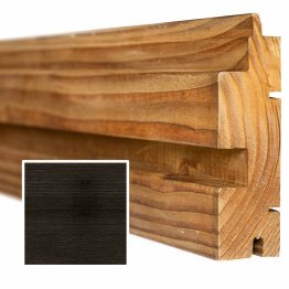 Lame de bardage Bois Vibrato XL droit, Douglas Saturé Noir Réglisse, ep. 45 mm x l. 135 mm x L. 4 m, Jusqu'en classe d'emploi 3.1