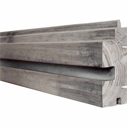 Lame de bardage Bois Vibrato XL droit, Douglas imprégnation colorée pré-grisée, ep. 45 mm x l. 135 mm x L. 3 m, Jusqu'en classe d'emploi 3.2