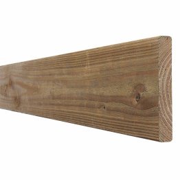 Planche Bois Raboté Pin, imprégnation colorée marron, ep. 22 mm x l. 145 mm x L. 2,50 m, Jusqu'en classe d'emploi 4