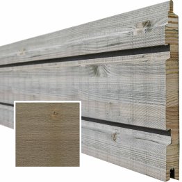 Lame de bardage Bois Legato, Douglas Saturé Brun Badiane, ep. 26 mm x l. 240 mm x L. 4 m, Jusqu'en classe d'emploi 3.1