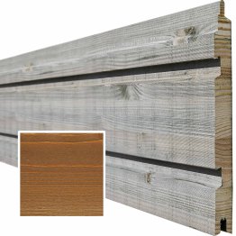 Lame de bardage Bois Legato, Douglas Saturé Topaze, ep. 26 mm x l. 240 mm x L. 4 m, Jusqu'en classe d'emploi 3.1