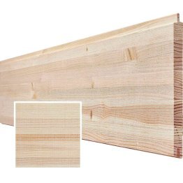 Lame de lambris Bois Setis Douglas, teinté Blanc Nacré, ep. 16 mm x l. 200 mm x L. 2,50 m, Jusqu'en classe d'emploi 1