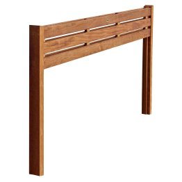 Dossier en Bois pour banc Métis Pin, imprégnation colorée marron, L. 2,09 m x l. 75 mm x h. 930 mm x ep. 75 mm