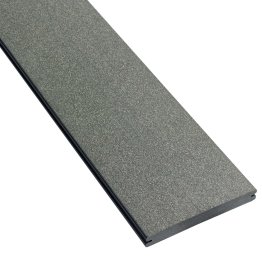 Lame de terrasse Bois composite Orion, Noir Graphite, L. 4 m x l. 165 mm x ep. 21 mm
