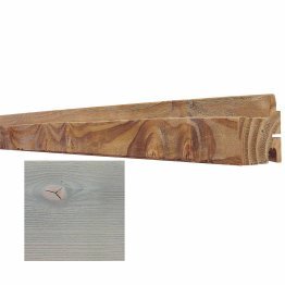 Lame de bardage Bois Mélodik, Douglas Saturé Gris Nacré, ep. 45 mm x l. 60 mm x L. 4 m, Jusqu'en classe d'emploi 3.1