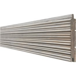 Lame de bardage Bois Mélodik veiné, Douglas imprégnation colorée pré-grisée, ep. 22 mm x l. 135 mm x L. 4 m, Jusqu'en classe d'emploi 3.2
