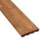 Lame de terrasse Bois Bornéo Pin, Marron par imprégnation, ep. 28 mm x l. 165 mm x L. 4 m, Jusqu'en classe d'emploi 4