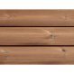 Lame de terrasse Bois Bornéo Pin, imprégnation colorée marron, ep. 28 mm x l. 165 mm x L. 4 m, Jusqu'en classe d'emploi 4