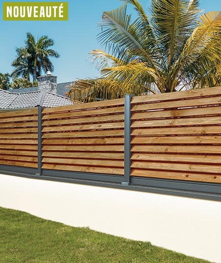 Découvrez la clôture persienne bois alu TOKYO