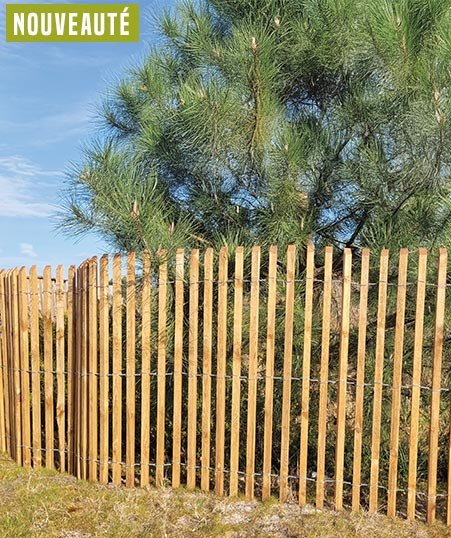 Ganivelle bois en Pin Marron - L. 5 m x h. 1,20 m Vivre en Bois