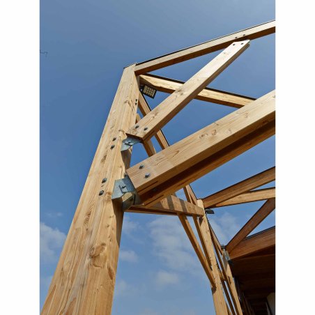 Poutre Bois Lamellé-collé Douglas Hors aubier, Naturel, ep. 80 mm x l. 200 mm x L. 5 m, Jusqu'en classe d'emploi 3.2