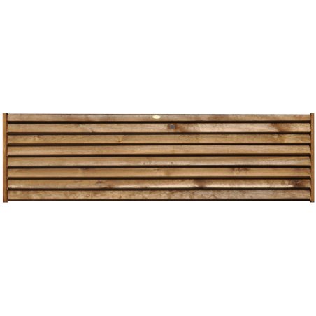 Panneau empilable Bois Olympe persienne Pin, Marron par imprégnation, L. 2,02 m x h. 600 mm x ep. 90 mm