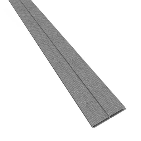Lame de clôture Bois composite Cassiopée, Aspect veiné, Gris Anthracite L. 1,97 m x l. 160 mm x ep. 22 mm