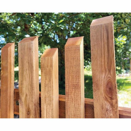 FOREVEN Panneau de clôture arrondi Bois imprégné FSC - Jardin