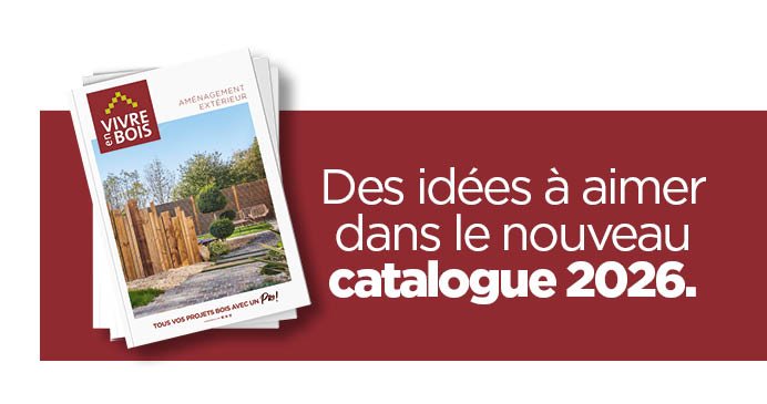 Visuel nouveau catalogue 2026 Vivre en Bois